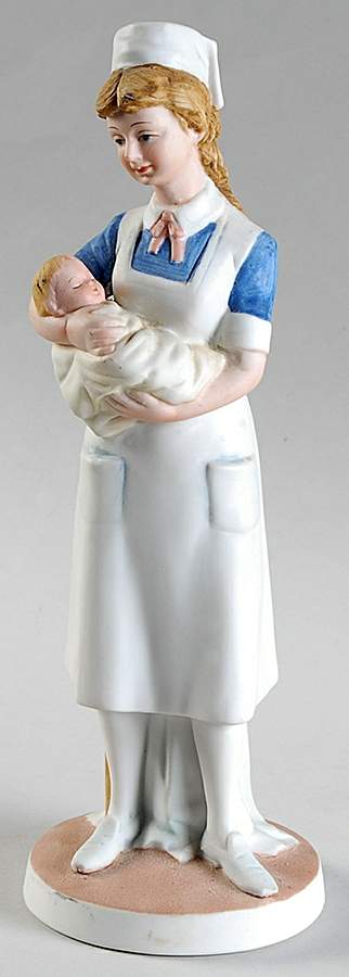 Lefton Figurines Nurse Holding Baby - Boxed by Lefton-1