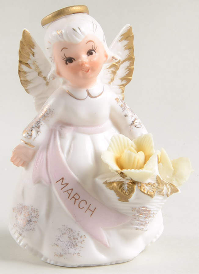 Angel of The Month March - No Box by Lefton-1