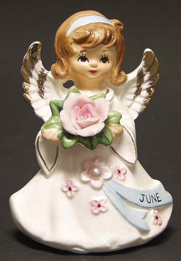 Birthstone Angel of the Month June-Pearl - No Box by Lefton-1
