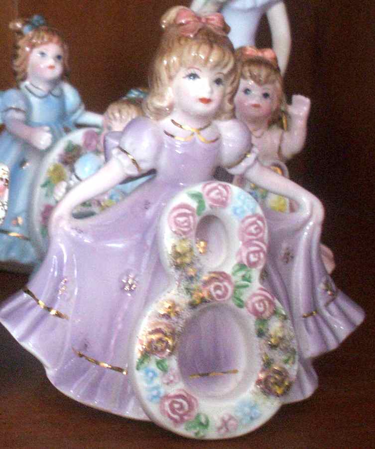 Birthday Angels 8th Year - No Box by Lefton-1