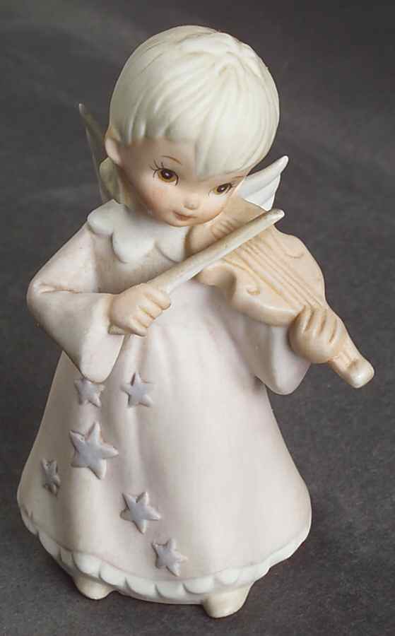 Christopher Collection Figurines and Giftware Angel With Violin - No Box by Lefton-1