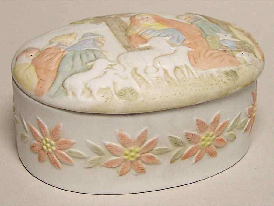 Christopher Collection Figurines and Giftware Nativity-Box With Lid - No Box by Lefton-1