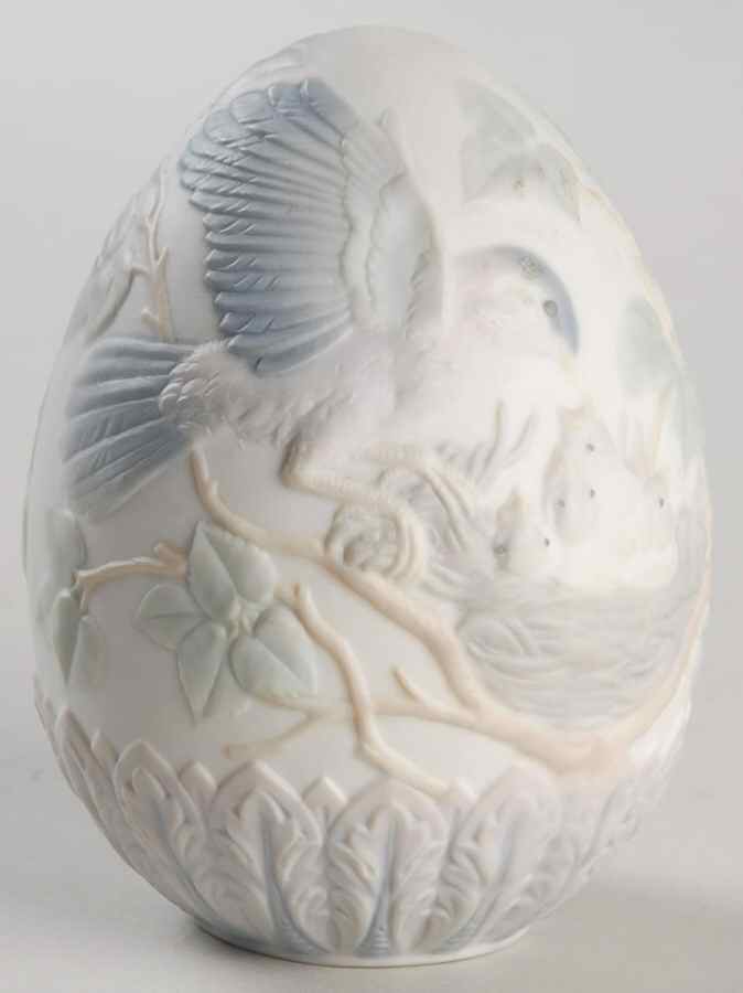 Annual Egg 1993-Bird & Chicks - With Box by Lladro-1