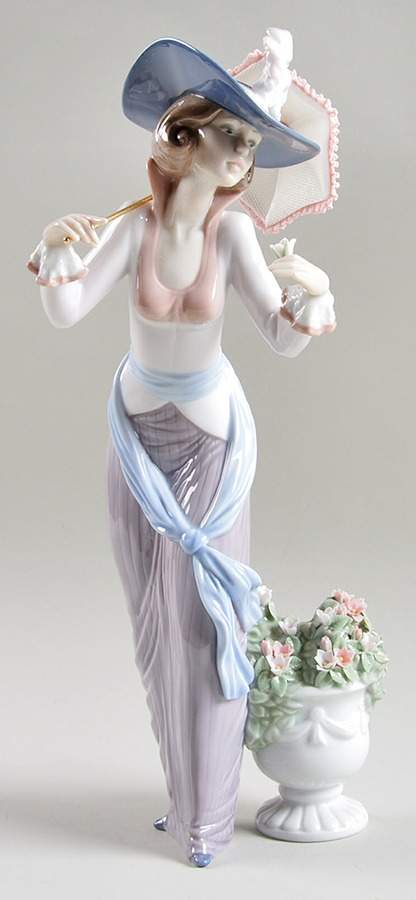 Ladies with Parasols Flowers Of Paris - Boxed by Lladro-1