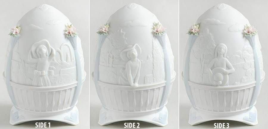 Annual Egg 1998-Garden Stroll - Boxed by Lladro-1