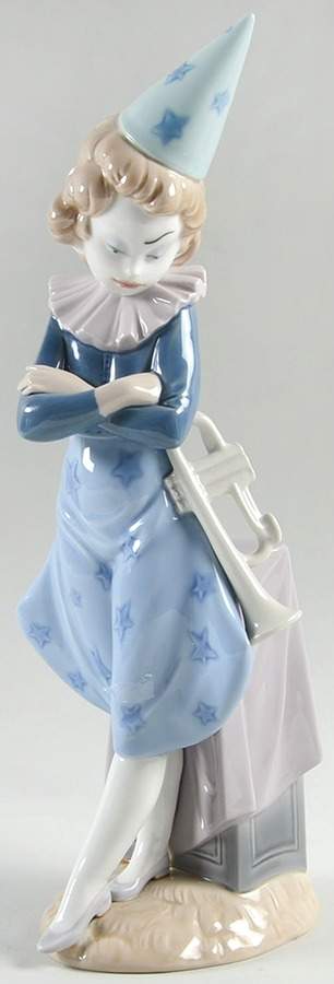 Clown Children Clown With Trumpet - Boxed by Lladro-1