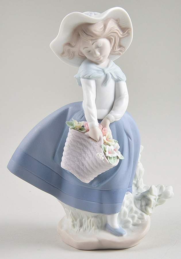 Children with Flowers Pretty Pickings - Boxed by Lladro-1