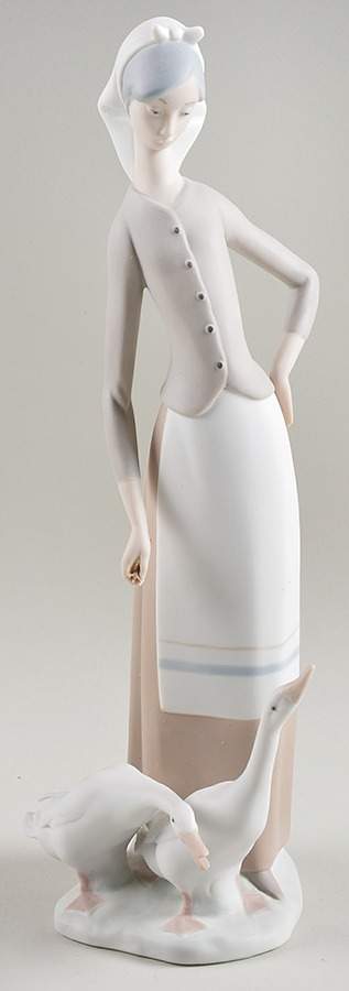 Children with Animals Girl With Geese - Boxed by Lladro-1
