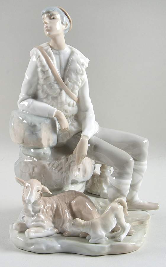Shepherd and Shepherdess Shepherd Resting - Boxed by Lladro-1