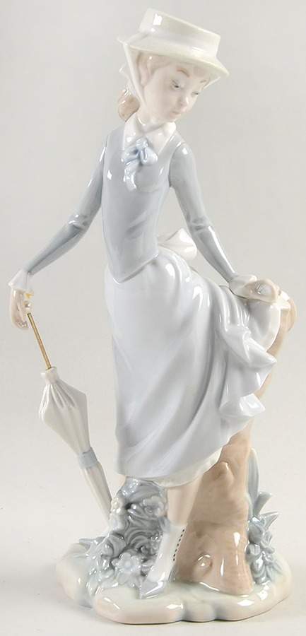Ladies with Parasols Young Lady In Trouble - Boxed by Lladro-1