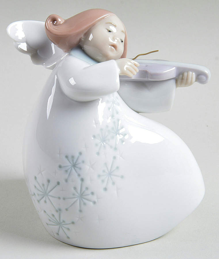 Angels and Cherubs Little Angel With Violin - Boxed by Lladro-1