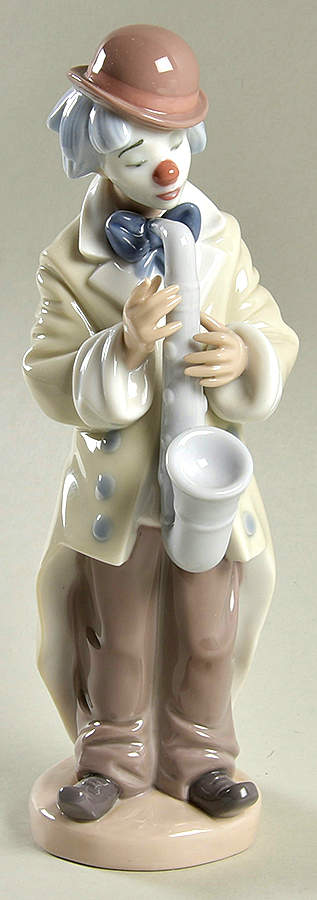 Circus and Clowns Sad Sax - No Box by Lladro-1