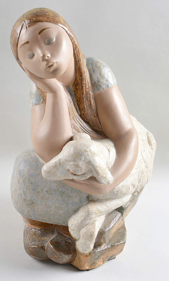 Shepherd and Shepherdess Shepherdess Sleeping - No Box by Lladro-1