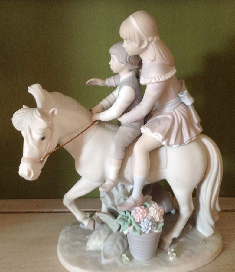 Children with Animals Pony Ride - Boxed by Lladro-1