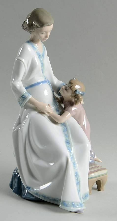 Women and Children Anticipation - With Box 53 by Lladro-1