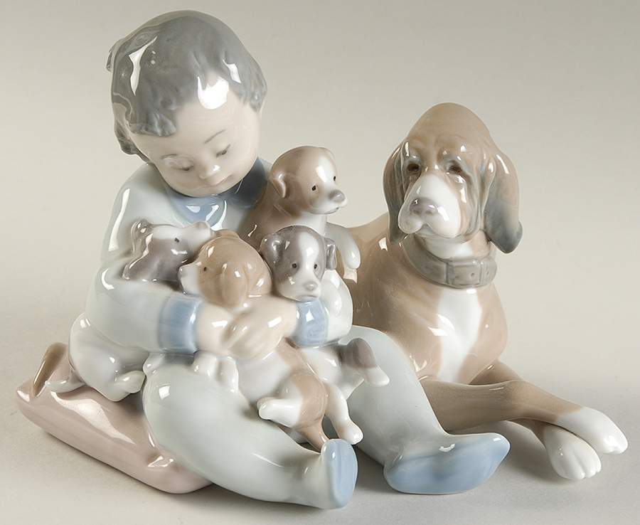 Children with Animals New Playmates - Boxed by Lladro-1