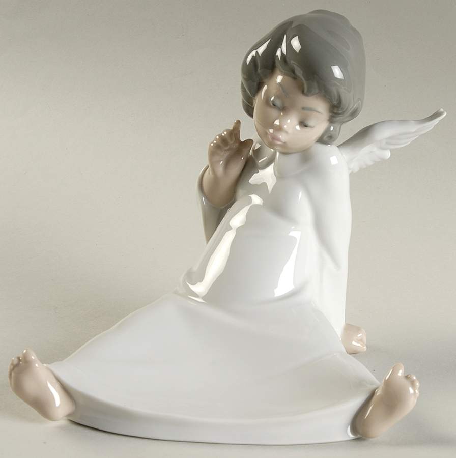 Angels and Cherubs Cherub, Wondering - No Box by Lladro-1