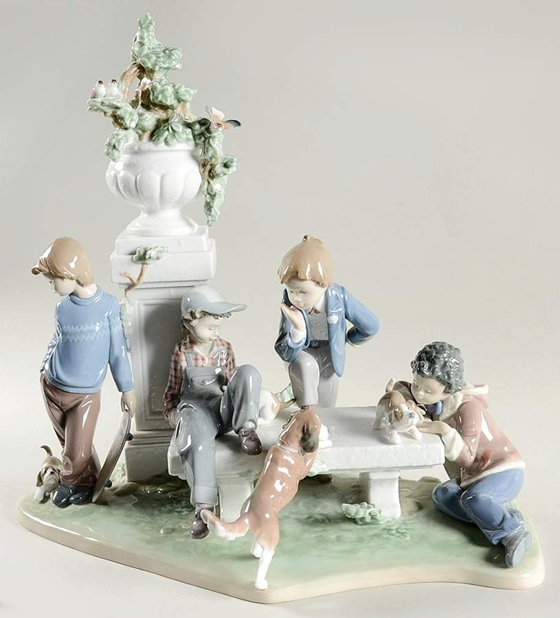 Children with Animals Puppy Dog Tails - Boxed by Lladro-1