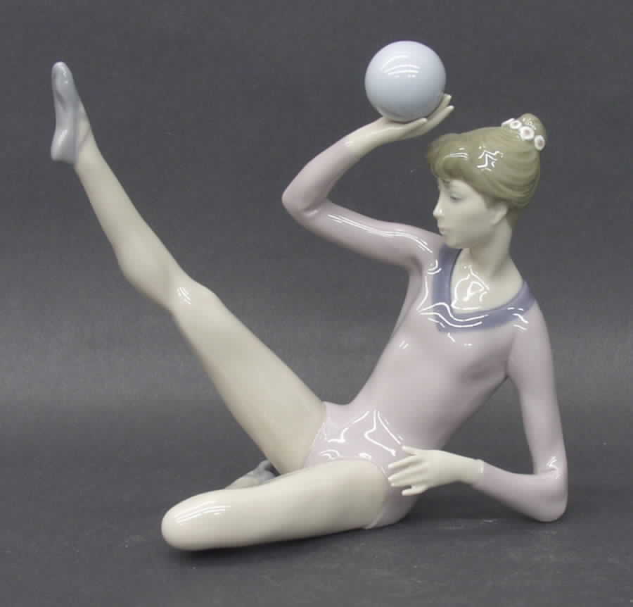 Gymnast Group Gymnast Balancing Ball - No Box by Lladro-1