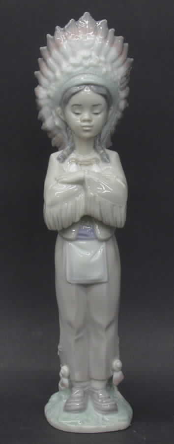 Worldwide Love American Indian Boy  - Boxed by Lladro-1