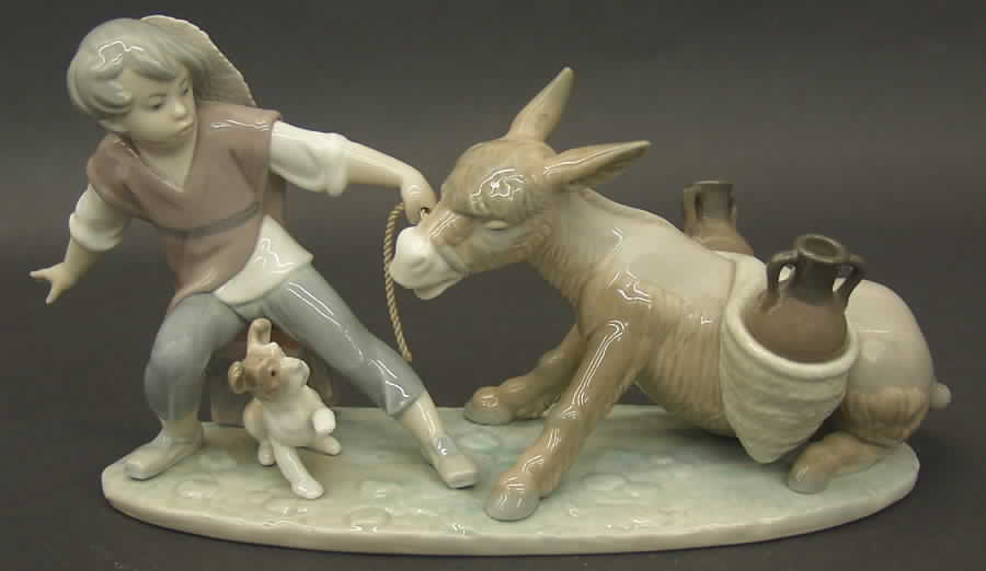 Spanish Traditions Stubborn Donkey - Boxed by Lladro-1