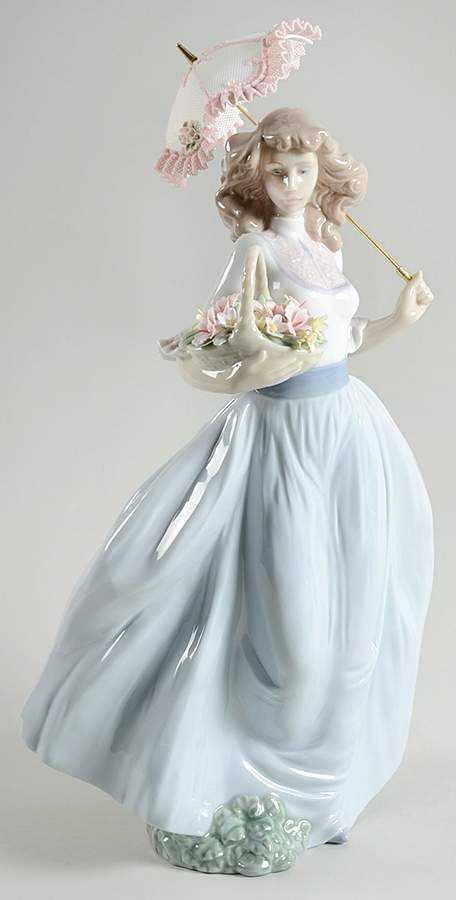 Ladies with Parasols A Sunny Afternoon - No Box by Lladro-1