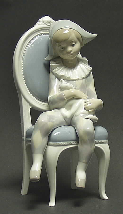 Commedia Dell'Arte Young Harlequin - Boxed by Lladro-1
