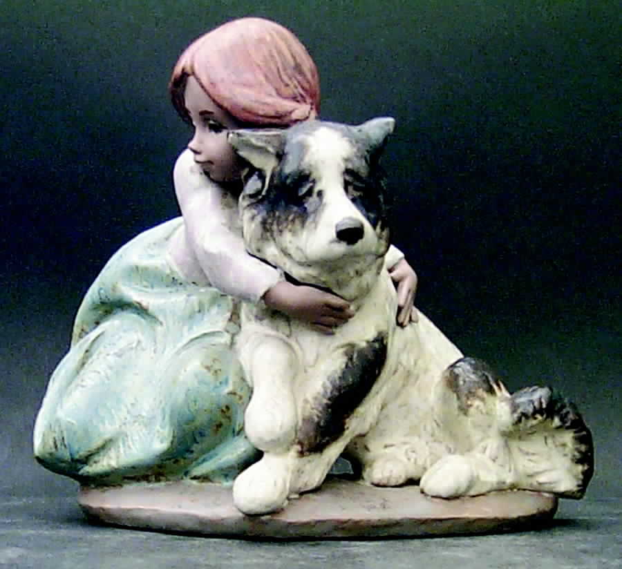 Children with Animals A Big Hug - Boxed by Lladro-1