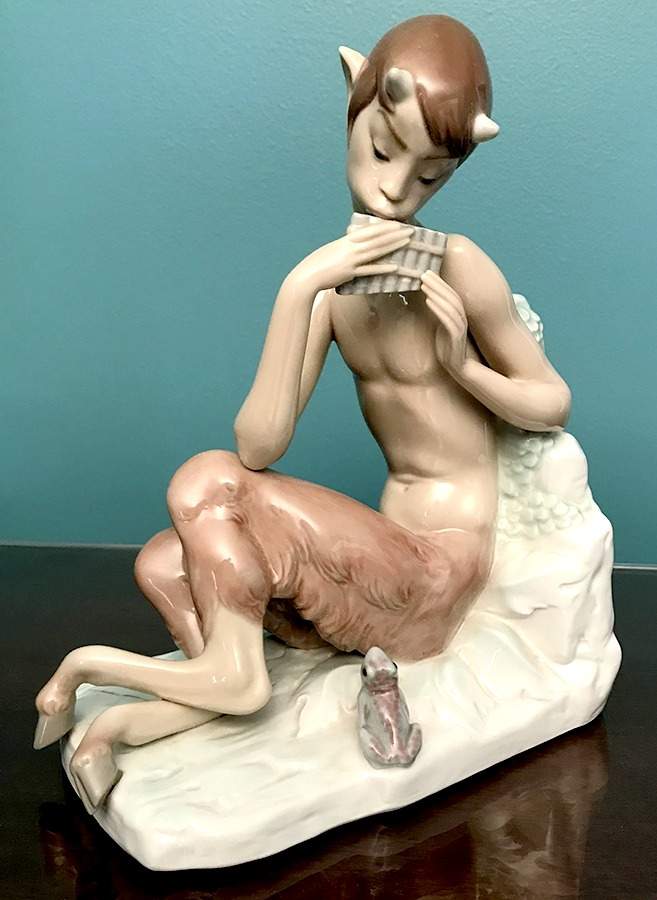Fantasy & Legends Satyr With Frog - Boxed by Lladro-1