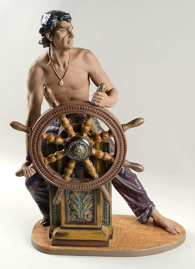 Men and Boys Stormy Sea - No Box by Lladro-1
