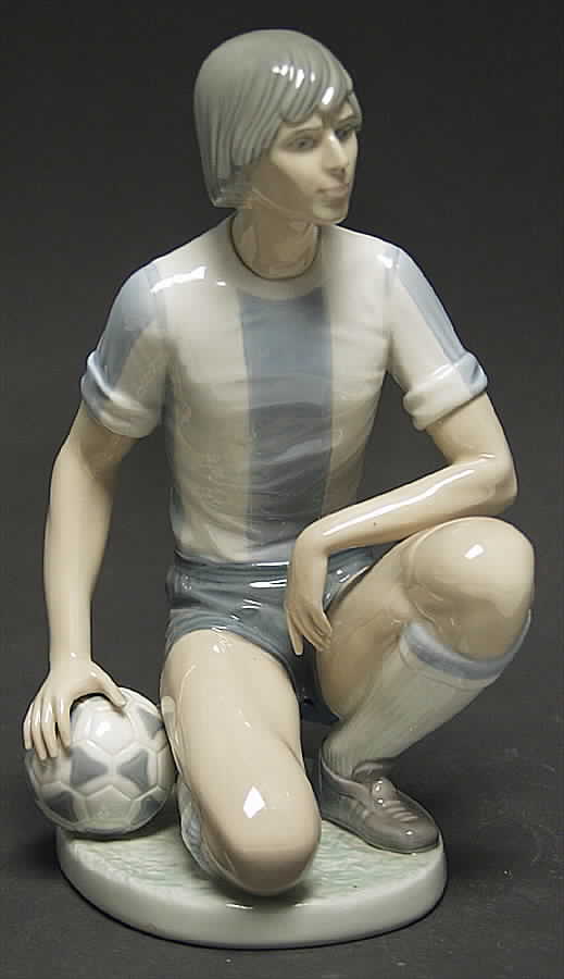 Sports Special Soccer Player-Male-Kneeling - Boxed by Lladro-1