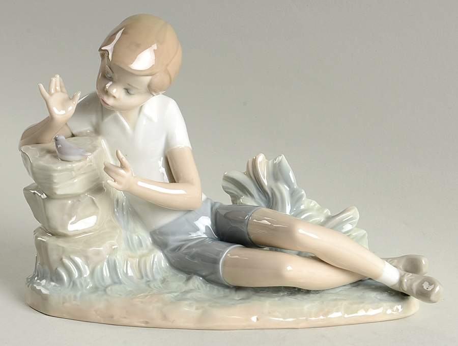 Children with Animals Pleasant Encounter - No Box by Lladro-1