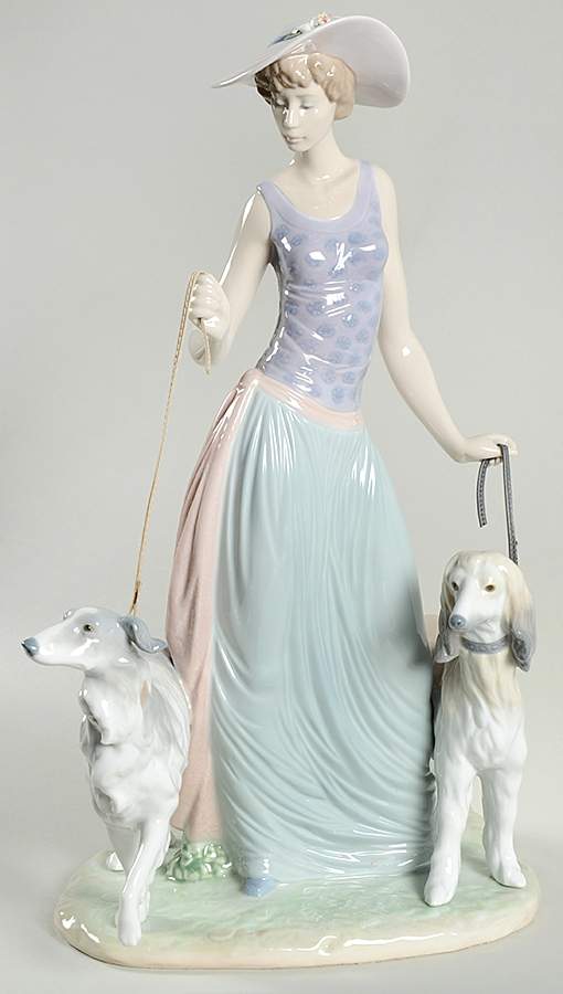 Women with Dogs Elegante Promenade - Boxed by Lladro-1