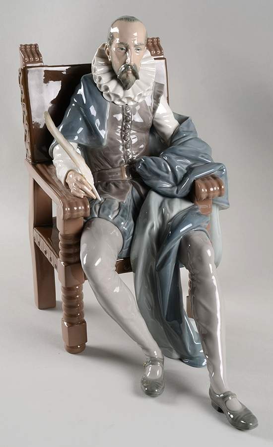 Don Quixote Miguel De Cervantes - No Box by Lladro-1