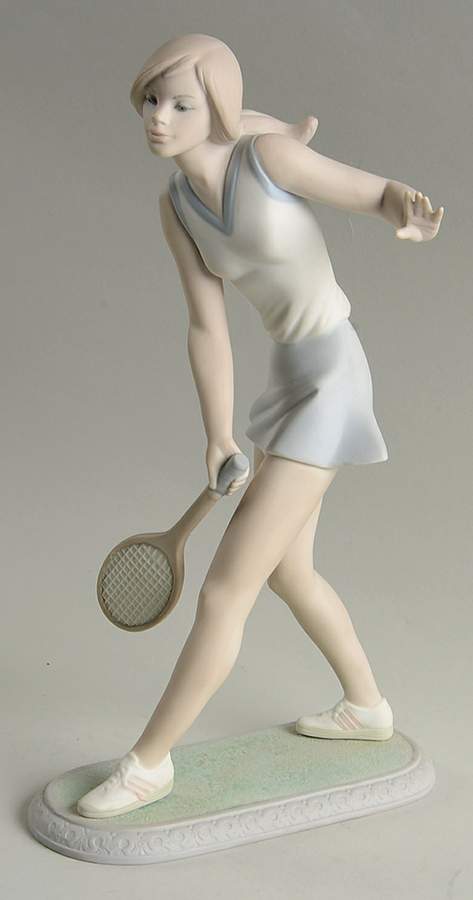 Sports Female Tennis Player - Boxed by Lladro-1