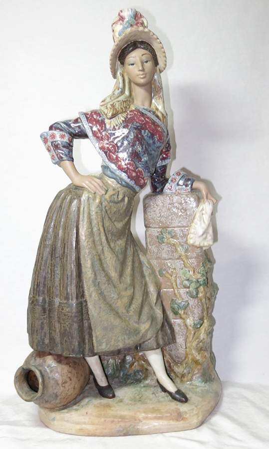 Young Women Country Lady - No Box by Lladro-1
