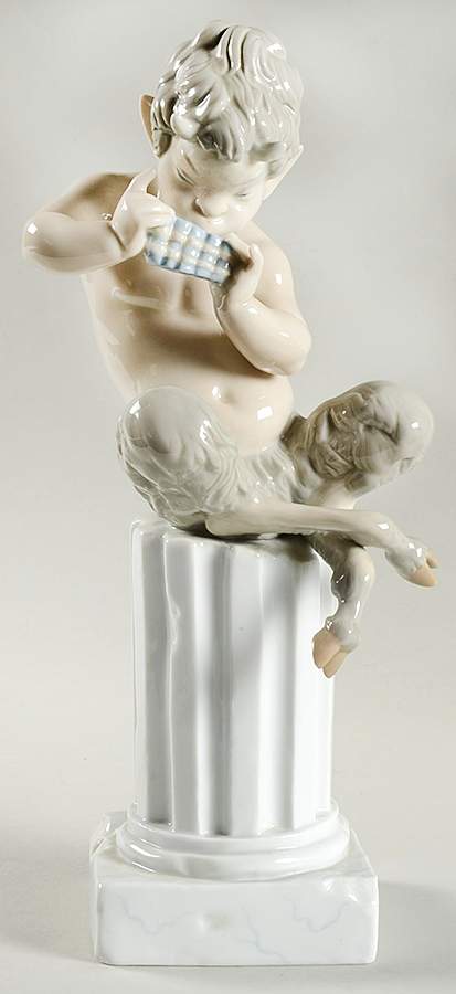 Fantasy & Legends Pan With Flute - Boxed by Lladro-1