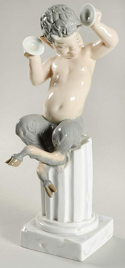 Fantasy & Legends Pan With Cymbals - No Box by Lladro-1