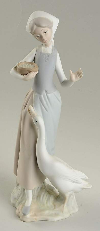 Children with Animals Girl With Duck - No Box by Lladro-1