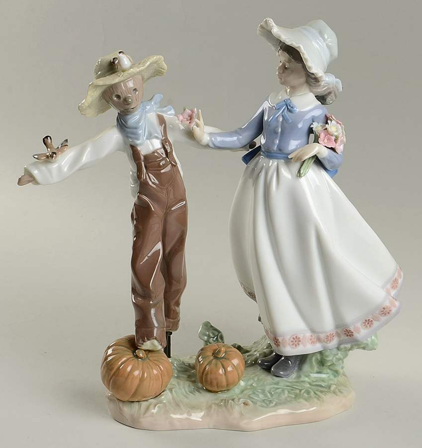 Young Women Scarecrow And The Lady - Boxed by Lladro-1