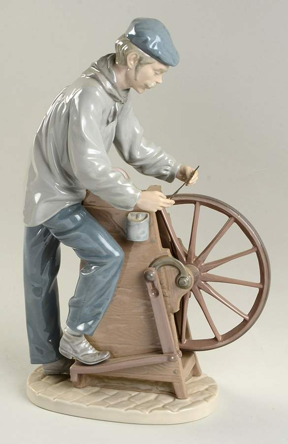 Professionals Sharpening The Cutlery - Boxed by Lladro-1