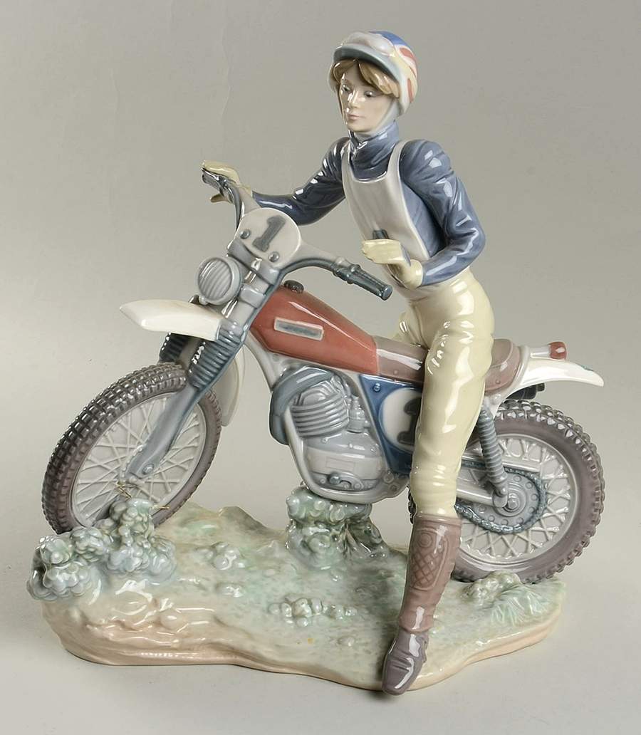 Sports Racing Motorcyclist - Boxed by Lladro-1