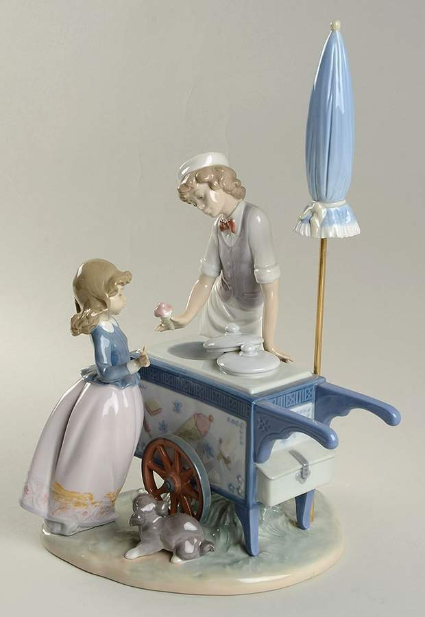 Professionals Ice Cream Vendor - No Box by Lladro-1