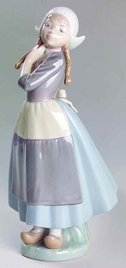 Dutch Girl Group Margaretta With Braids - Boxed by Lladro-1