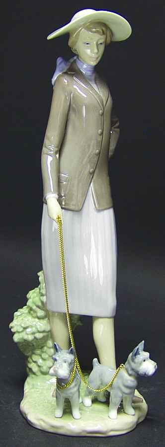 Women with Dogs Walking The Dogs - Boxed by Lladro-1