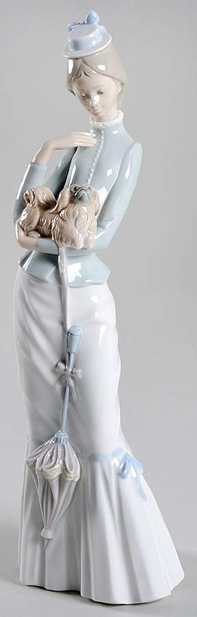 Sophisticated Ladies Walk With The Dog - No Box by Lladro-1