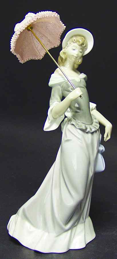 Ladies with Parasols Walking - No Box by Lladro-1