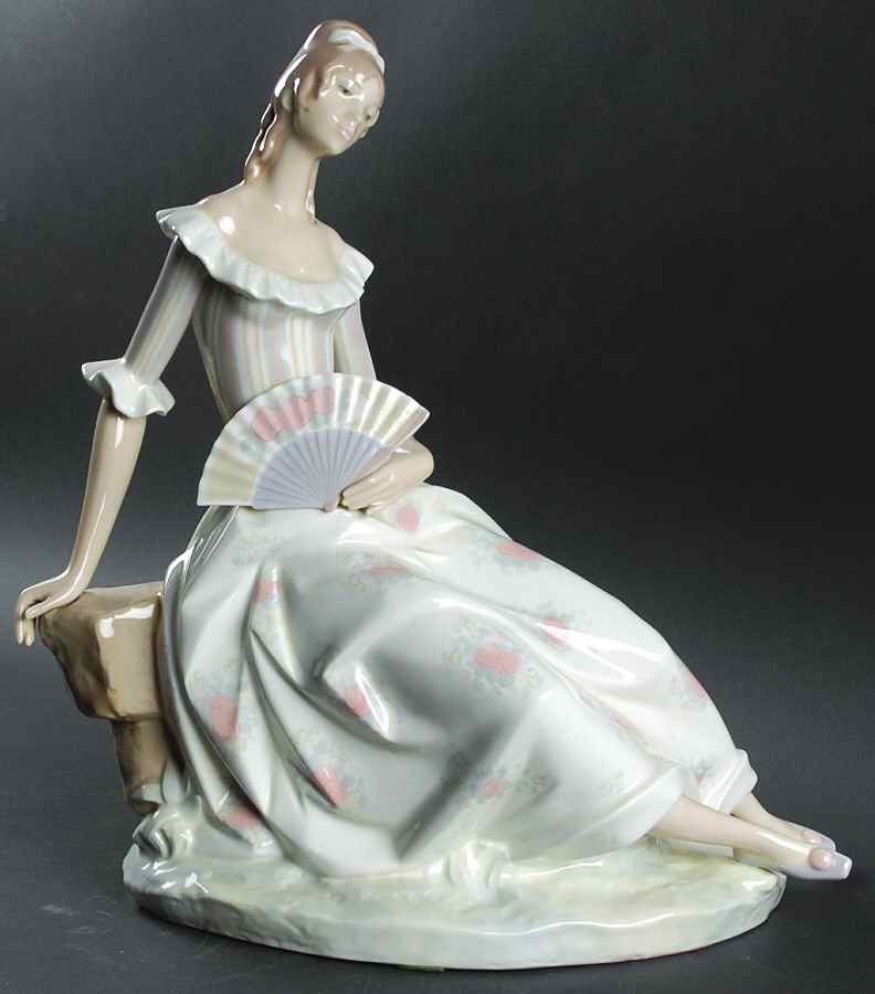 Elegant Ladies Lady With Fan - Boxed by Lladro-1