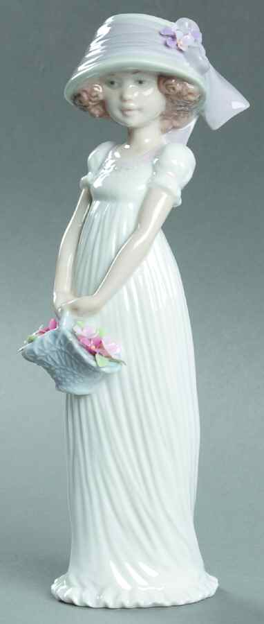 Children with Flowers Little Lady - No Box by Lladro-1