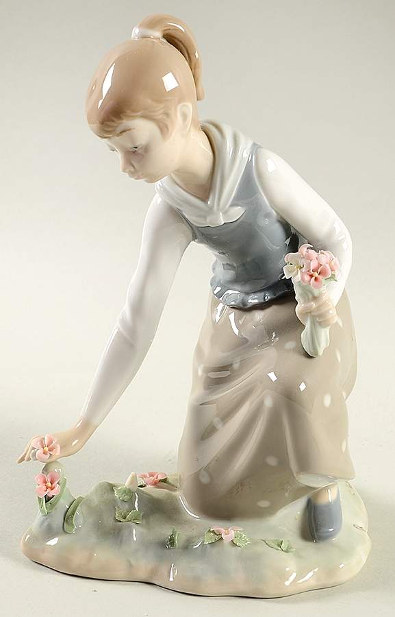 Children with Flowers Girl With Flowers - Boxed by Lladro-1